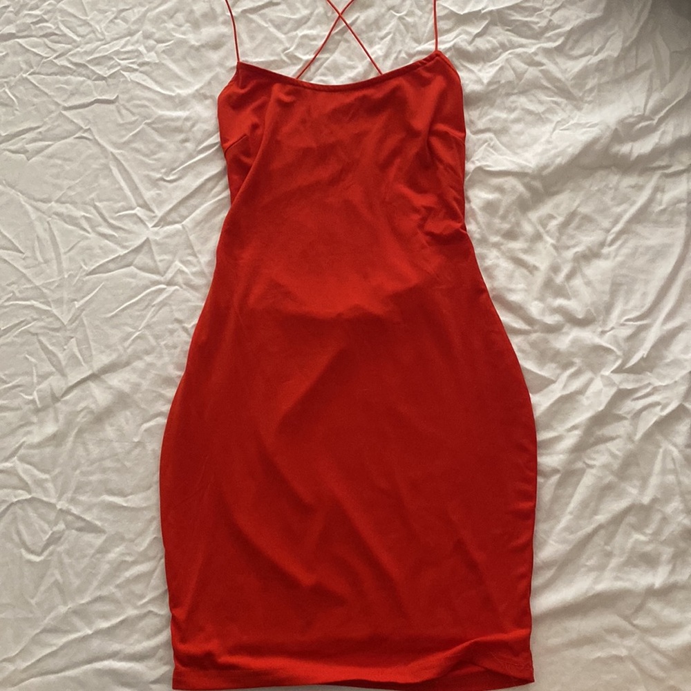 NWT Red Backless Bodycon Dress